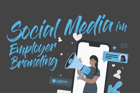 Bloggrafik zum Thema Social Media im Employer Branding