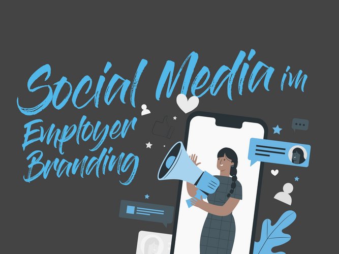 Bloggrafik zum Thema Social Media im Employer Branding